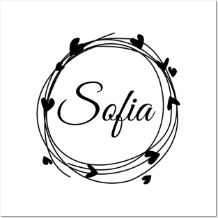 Sofia name cute design Posters and Art